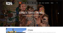 Desktop Screenshot of espacodearte.com.br