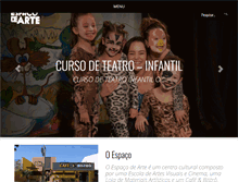 Tablet Screenshot of espacodearte.com.br